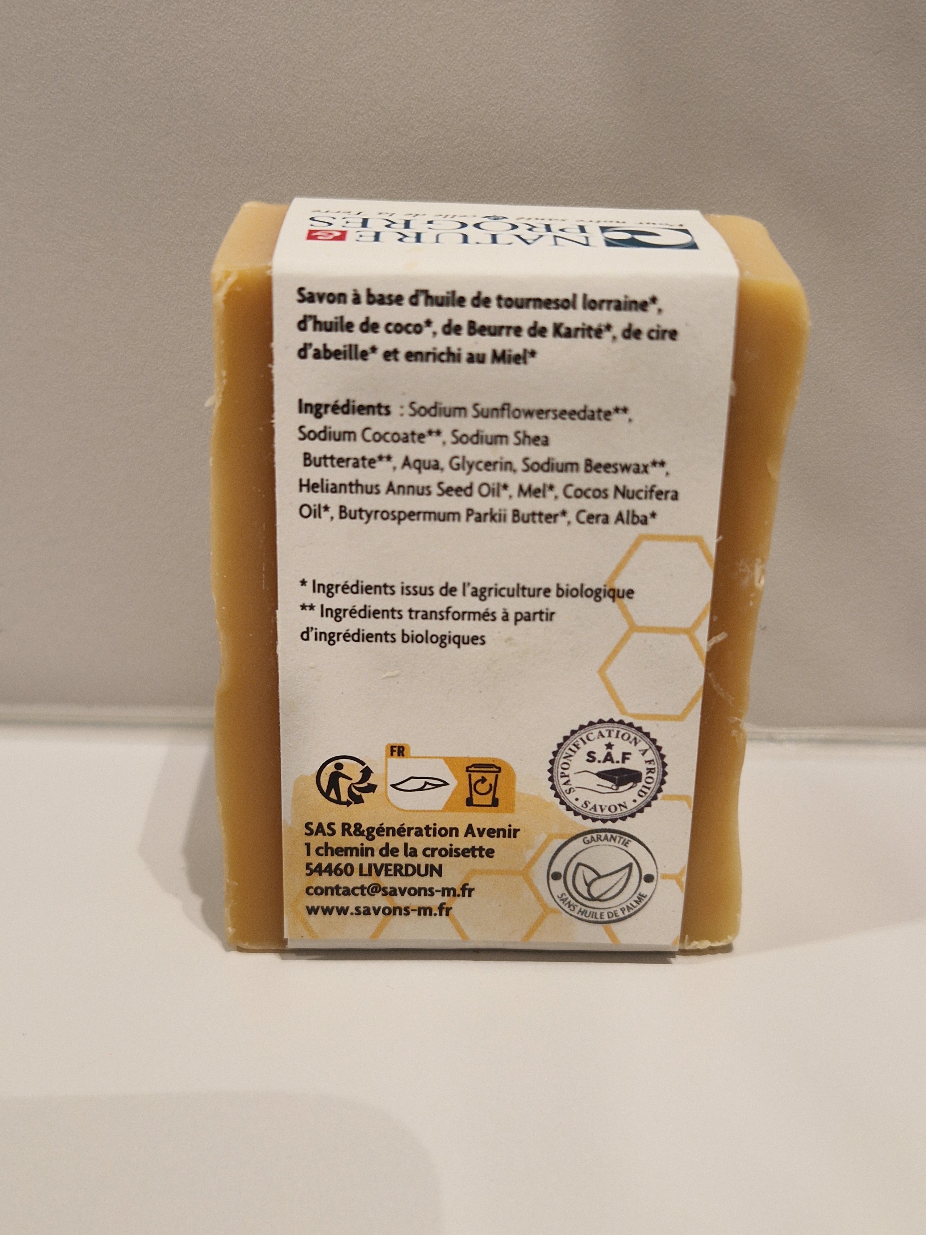 🧼 Savon « La Ruche » — Miel & Cire d’Abeille 100gr fabrication artisanal