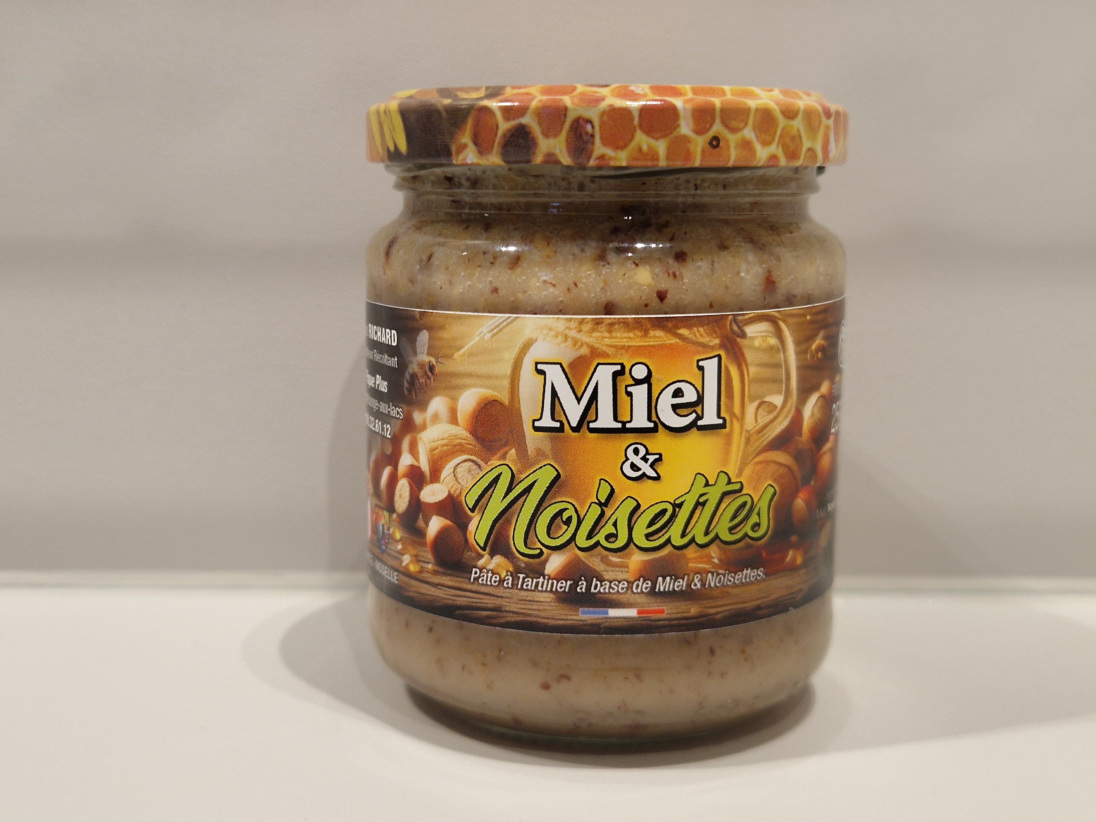 🍯 Miel &amp; Noisettes – Pâte à tartiner artisanale 250gr